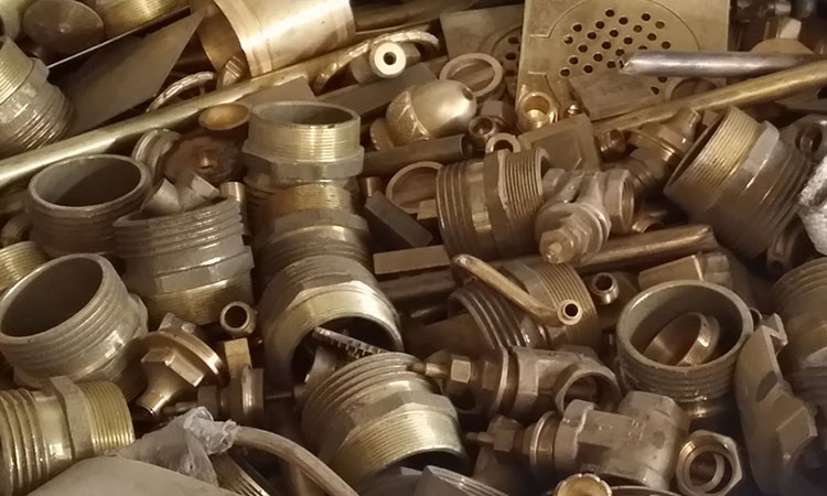 Pile of unused aluminium cable to undergo no ferrous metal recycling